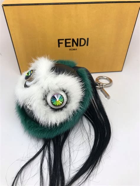 fendi monster charm bag|fendi fur monster bag.